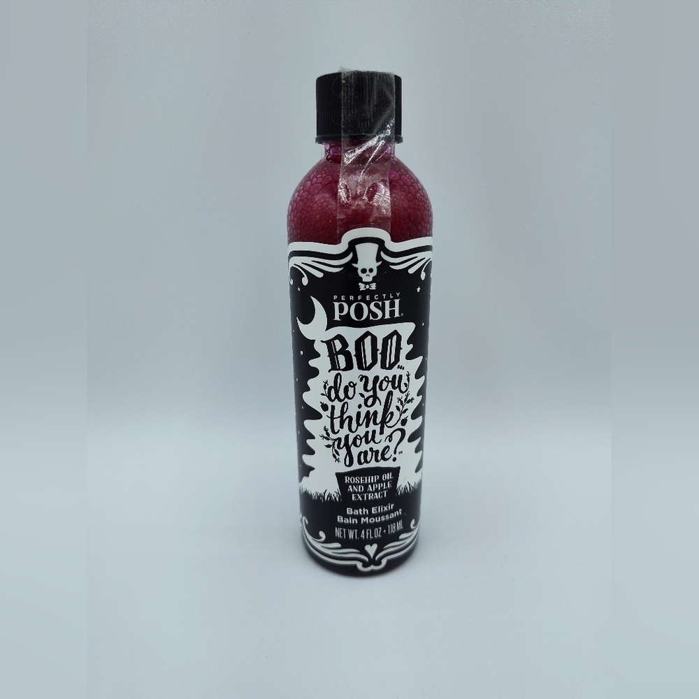 Perfectly Posh Boo Do You Think You Are Bath Elixir Rosehip & Apple NWT 4oz HTF!